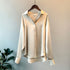Spring Fashion Button Up Silk Shirt Vintage Blouse Women Satin Tops Office Lady Elegant Long Sleeves Female Loose Shirts 11355