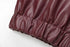 Chic Wine Red Short Jacket for Women