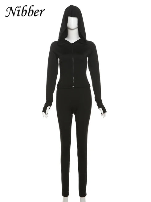 Sporty Casual 2 Piece Tracksuit Set for Women