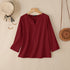 2025 ZANZEA Autumn Blouse Women V Neck Long Sleeve Tops Casual Solid Loose Shirt Female OL Work Blouses Retro Tunic Blusas Mujer