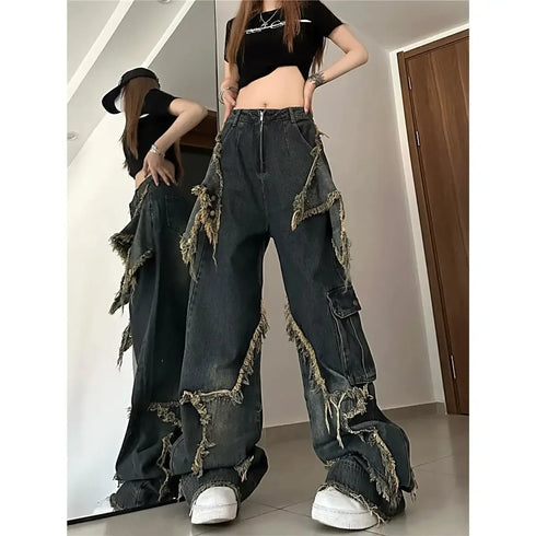 Baggy Vintage-Style Jeans for Women