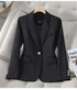 Red Slim Fit Blazer for Women