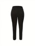 Plus Size Striped Cotton Leggings for Women