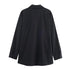 Oversized Black Poplin Shirt for Women