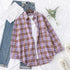 Casual Women's Flannel Plaid Shirt - Autumn Collection