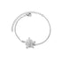 Elegant Zircon Flower Charm Bracelet for Women