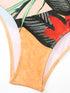 Floral Print Lace-Up Women's Bikini Set