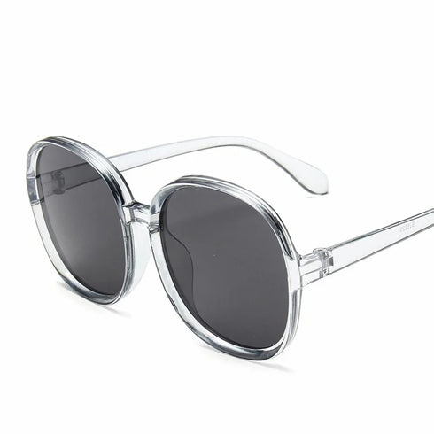 Round Frame Oversized Sunglasses for Women