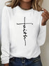 Women's Casual Loose You Are Enough Printed Long Sleeve T-shirt