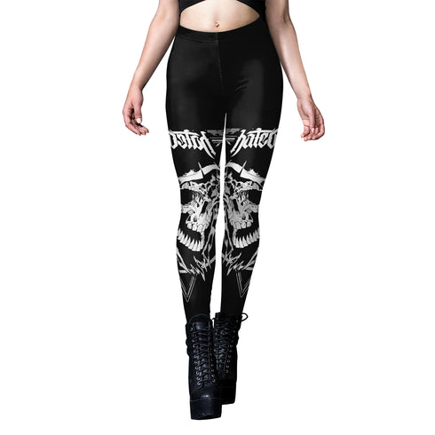 Gothic Steampunk Print Leggings for Women