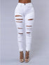 Women's Distressed High Waist Pencil Jeans