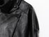 MUJER Black Faux Leather Bomber Jacket for Women