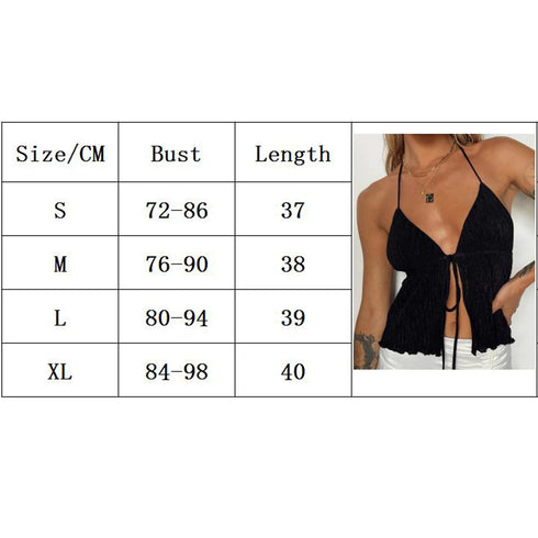 Chic Women’s Backless Crop Top - Y2K Sleeveless Tank