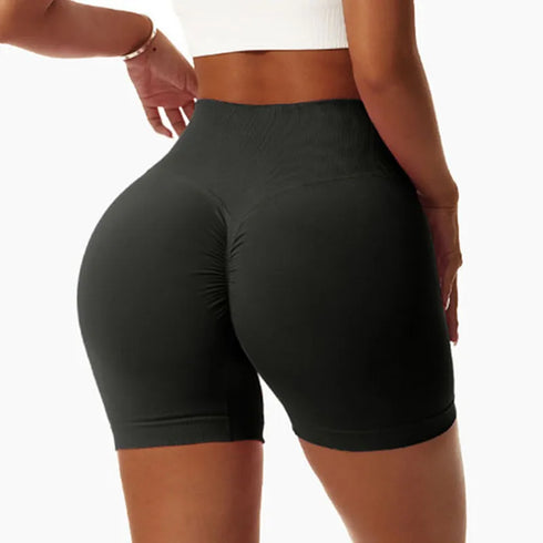 Cloud Hide Women Workout Yoga Shorts Fitness High Waist S-XXL Gym Tights Sports Seamless Trousers Quick Dry SEXY Butt Leggings
