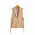 Chic Vintage Women's Sleeveless One-Button Waistcoat