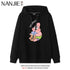 Anime Cartoon Print Hoodies for Women