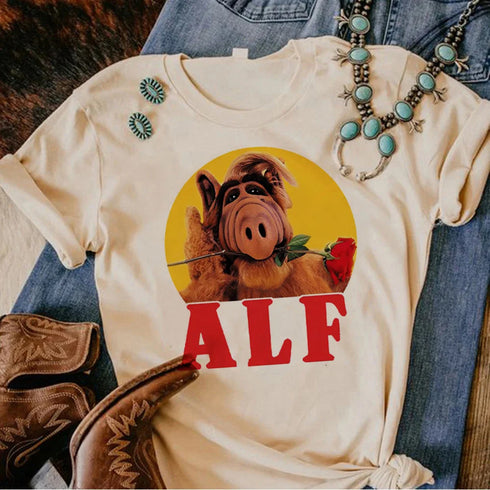 Alf Top Women's Y2K Graphic T-Shirt