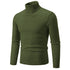 Men's High Neck Casual Knitted Pullover Sweater