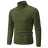 Men's High Neck Casual Knitted Pullover Sweater