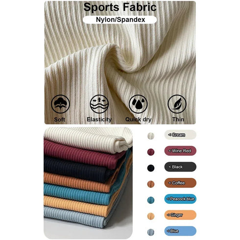 Tossy Ribbed Yoga Leggings for Women