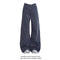 ZHIZOU Women's Blue Striped Baggy Wide Leg Jeans