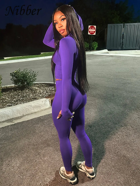 Sporty Casual 2 Piece Tracksuit Set for Women