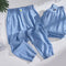 Plus Size Loose Fit Denim Yoga Pants