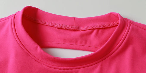 Ctenkevet Women's Yoga Crop Top with Back Detail