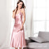 Elegant Satin Ankle-Length Nightgown for Women