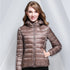 White Duck Down Winter Hoody Jackets Ultra-light Women Coats