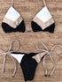 Multicolour Push Up Ribbed Bikini Set
