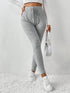 Stylish Ribbed Knitted Base Layer Leggings for Women