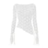 Lace Long Sleeve Slim Fit T-Shirt for Women