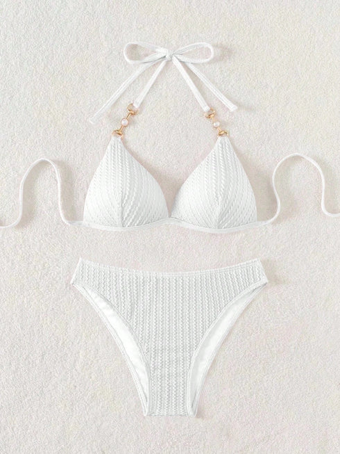 Stylish White Bikini Set for Women