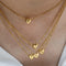 E.B.belle Minimalist Small Love Initial Necklace Jewelry 18k Gold Plated Heart Pendant for Elegant Personal Touch