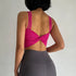 Women's Push Up Sports Bra with Back Knot Detail