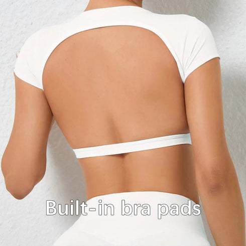 Hearuisavy Breathable Workout Crop Top for Women