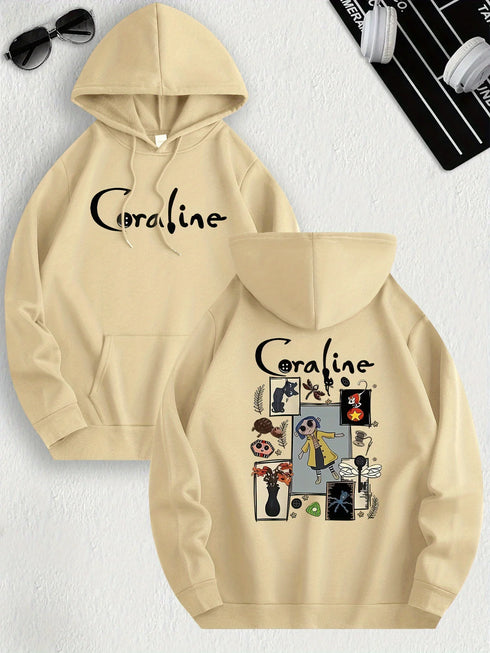 Coraline Inspired Casual Hoodie for Women