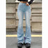 High Waist Flared Jeans for Women