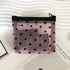 Heart Shaped Nylon Mesh Cosmetic Bag