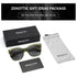 Thick Butterfly Frame Polarized Sunglasses with UV400 Protection