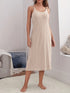 Khaki Plus Size Woven Casual Set for Women