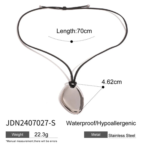 Youthway Minimalism Glossy Shine Stainless Steel Necklace