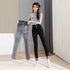 High-Waisted Fleece-Lined Slim Jeans for Women