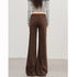 Women's High Waist Wide Leg Denim Trousers