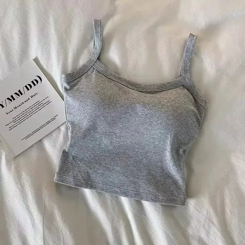 Stylish Women's Sleeveless Crop Top
