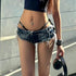 Y2K Low Rise Micro Denim Shorts