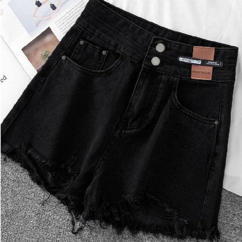 Chic High Waist Denim Shorts for Women