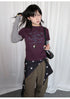 Tonngirl Y2K Vintage Long Sleeve Patchwork T-shirt