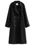 Classic Double-Breasted Mid-Length Trench Coat for Women